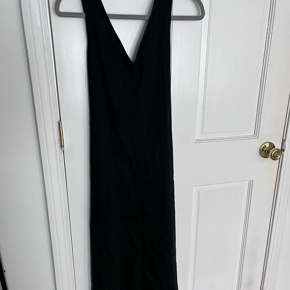 Theory Black Backless Dress